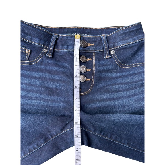 Maurices Womens Dark‎ Wash Button Fly High Rise Skinny Jeans XS REG - Picture 8 of 9